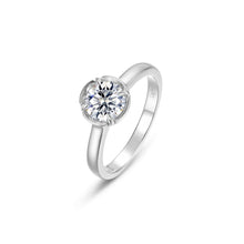 Load image into Gallery viewer, Blossom Cradle Solitaire Ring-R0586CLP