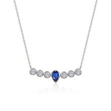 Load image into Gallery viewer, Sapphire Pear of Joy Necklace -SYN032SP