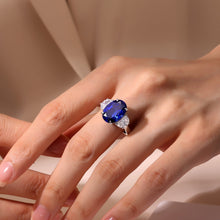 Load image into Gallery viewer, 7 CTW Fancy Lab-Grown Sapphire Three-Stone Ring-SYR024SP