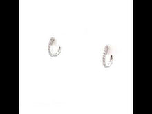 Load and play video in Gallery viewer, Dainty Huggie Hoop Earrings