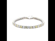 Load and play video in Gallery viewer, 11 CTW Statement Alternating Tennis Bracelet-B0176CAP