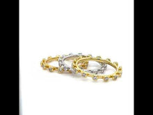 Load and play video in Gallery viewer, 3-Piece Bezel-Set Eternity Ring Set-R0528CLT