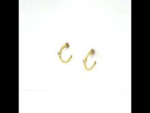 Load and play video in Gallery viewer, 10mm High Polised Hoop Earrings-E0627CLG