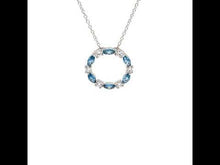 Load and play video in Gallery viewer, 1.45 CTW Open Circle Necklace-N0328BTP