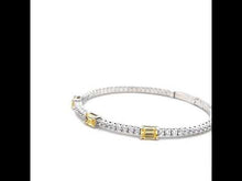 Load and play video in Gallery viewer, 3.90 CTW Station Flexible Tennis Bracelet-B0200CAP