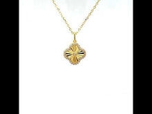 Load and play video in Gallery viewer, 0.6 CTW Halo Necklace-N2026CLG