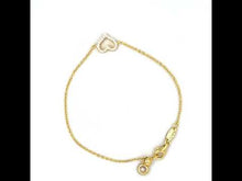 Load and play video in Gallery viewer, Reversible Cut-out Heart Bracelet-B0202CLG