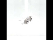 Load and play video in Gallery viewer, 1.24 CTW Round Halo Stud Earrings-E2024CLP