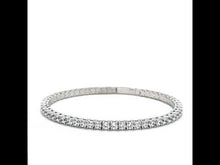 Load and play video in Gallery viewer, 6.50 CTW Flexible Tennis Bracelet-B0197CLP