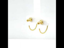 Load and play video in Gallery viewer, 15mm High Polished Hoop Earrings-E0628CLG