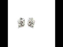 Load and play video in Gallery viewer, November Birthstone Solitaire Stud Earrings-BE008YTP