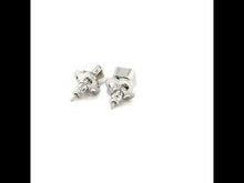 Load and play video in Gallery viewer, December Birthstone Solitaire Stud Earrings-BE008BTP