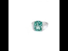 Load and play video in Gallery viewer, Fancy Lab-Grown Sapphire Ring-SYR010GP