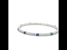 Load and play video in Gallery viewer, 3.25 CTW Station Flexible Tennis Bracelet-B0196BTP