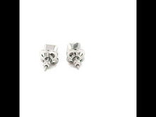 Load and play video in Gallery viewer, May Birthstone Solitaire Stud Earrings-BE008EMP