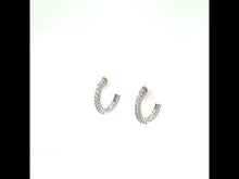 Load and play video in Gallery viewer, 13.5mm Huggie Hoop Earrings-E0621CLP