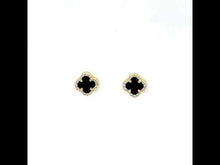 Load and play video in Gallery viewer, 0.4 CTW Halo Stud Earrings-E0609OXG