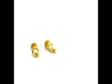 Load and play video in Gallery viewer, Reconstituted Turquoise Stud Earrings-E0637TQG