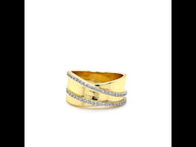 Load and play video in Gallery viewer, Statement Criss-Cross Wide Band-R0527CLT