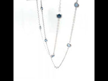 Load and play video in Gallery viewer, Classic Bezel-Set Station Necklace-N0008BTP