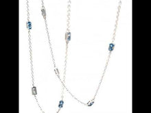 Load and play video in Gallery viewer, 0.6 CTW Adjustable Station Necklace-N0321BTP