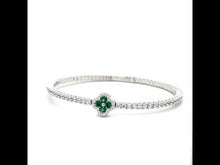 Load and play video in Gallery viewer, 2.45 CTW Flexible Tennis Bracelet-B0199CEP