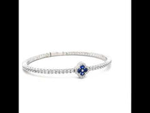 Load and play video in Gallery viewer, 2.45 CTW Flexible Tennis Bracelet-B0199CSP