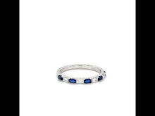 Load and play video in Gallery viewer, Baguette Half-Eternity Band-R0537CSP