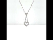 Load and play video in Gallery viewer, Reversible Cut-out Heart Necklace-N0338CLP