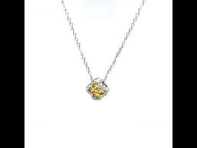 Load and play video in Gallery viewer, 0.65 CTW Flower Necklace-N0335CAP