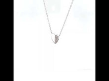 Load and play video in Gallery viewer, 0.38 CTW Heart Necklace-N2027CLP
