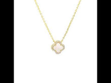 Load and play video in Gallery viewer, 0.49 CTW Halo Necklace-N0334MPG
