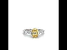 Load and play video in Gallery viewer, 3.66 CTW Oval Solitaire Ring-R0540CAP