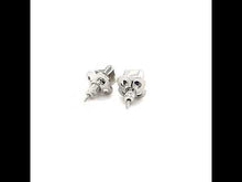 Load and play video in Gallery viewer, September Birthstone Solitaire Stud Earrings-BE008SAP