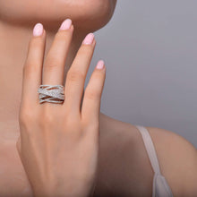 Load image into Gallery viewer, Pave Glam Anniversary Band-7R012CLP