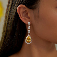 Load image into Gallery viewer, Regal Statement Drop Earrings-8E025CAP