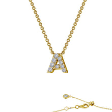 Load image into Gallery viewer, Letter A Pendant Necklace-9N081CLG