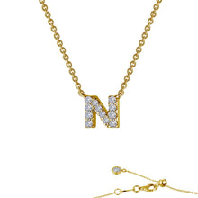 Load image into Gallery viewer, Letter N Pendant Necklace-9N094CLG