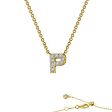 Load image into Gallery viewer, Letter P Pendant Necklace-9N096CLG