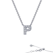 Load image into Gallery viewer, Letter P Pendant Necklace-9N096CLP