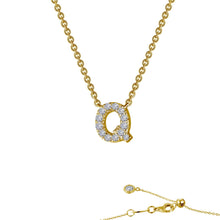 Load image into Gallery viewer, Letter Q Pendant Necklace-9N097CLG