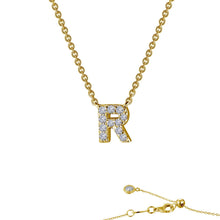 Load image into Gallery viewer, Letter R Pendant Necklace-9N098CLG