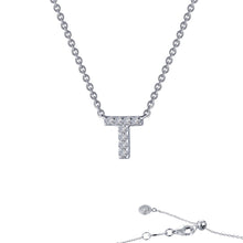 Load image into Gallery viewer, Letter T Pendant Necklace-9N100CLP