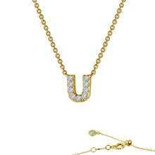 Load image into Gallery viewer, Letter U Pendant Necklace-9N101CLG
