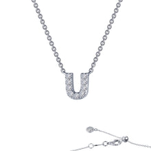 Load image into Gallery viewer, Letter U Pendant Necklace-9N101CLP