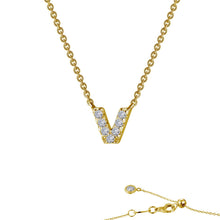 Load image into Gallery viewer, Letter V Pendant Necklace-9N102CLG