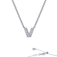 Load image into Gallery viewer, Letter V Pendant Necklace-9N102CLP