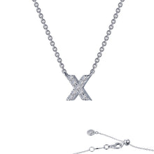 Load image into Gallery viewer, Letter X Pendant Necklace-9N104CLP