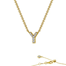 Load image into Gallery viewer, Letter Y Pendant Necklace-9N105CLG