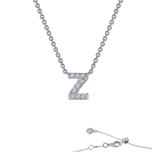 Letter Z Pendant Necklace-9N106CLP